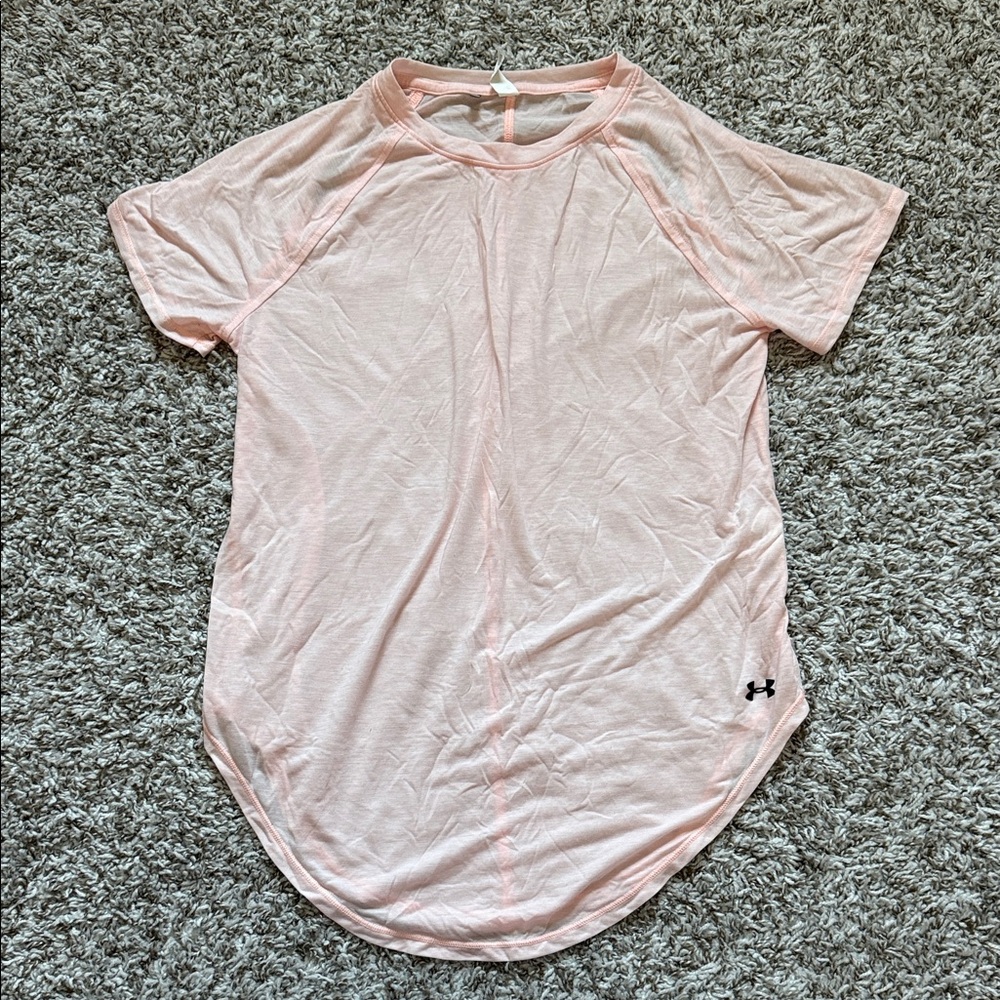 Under Armour Light Pink Short Sleeve Athletic Tee